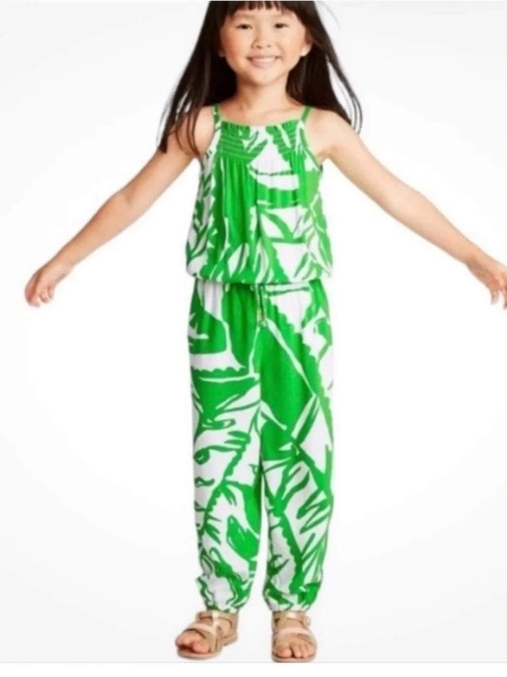 Lilly Pulitzer for Target Green Tropical Girls Jumpsuit. 20th anniversary